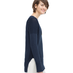 Lace-Up V-Neck Sweater