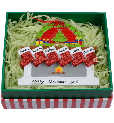 Fireplace Stockings Keepsakes Christmas Gift Box