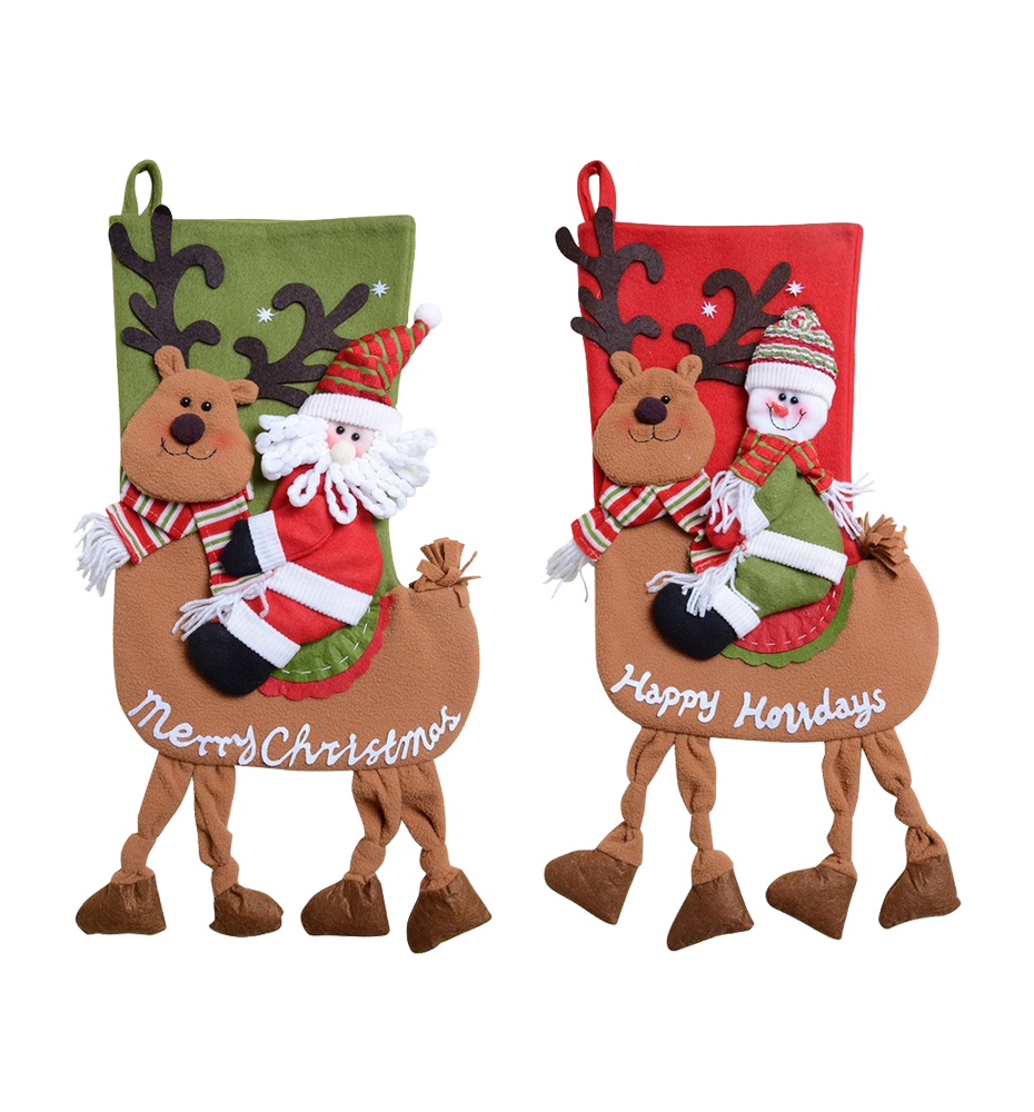 QBSM Classic Cute Christmas Stocking Decorations Gift Bag