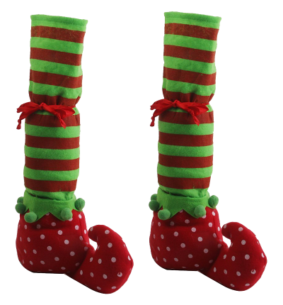 Christmas Table Leg Covers Elf Elves Feet Shoes Legs