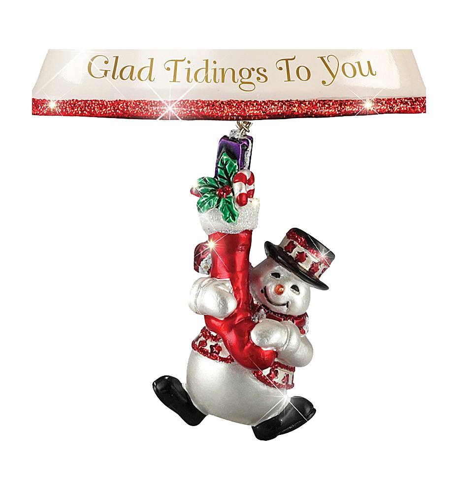 Thomas Kinkade Ringing In The Holidays Ornament Set