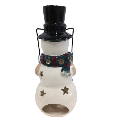 Holiday Snowman Candle Lantern