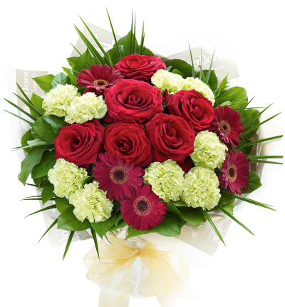 Heavenly Red Rose Hand tied