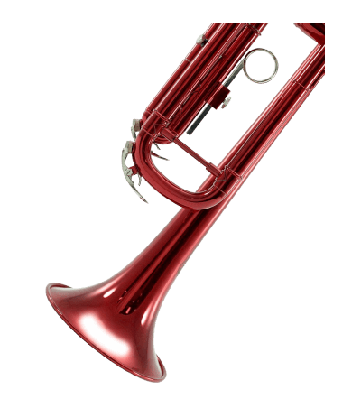 Sky Band Approved Wine Red Lacquer Brass Bb Trumpet with Case