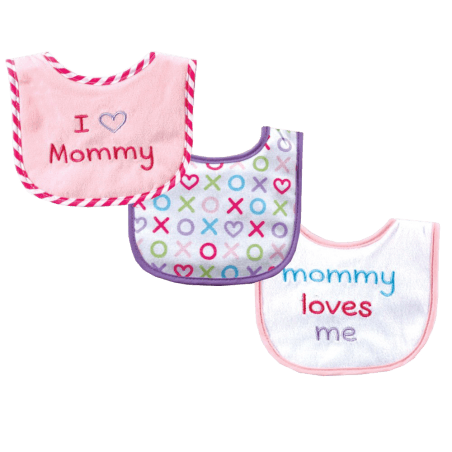Luvable-Friends-I-Love-Mommy-and-Daddy-Baby-Bibs,-Blue-Daddy