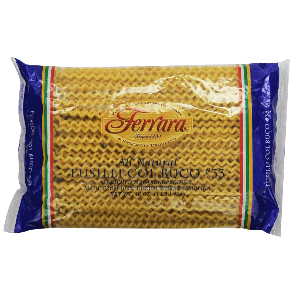 Ferara-Pasta,-Long-Fusilli,-1-Pound-(Pack-of-12)