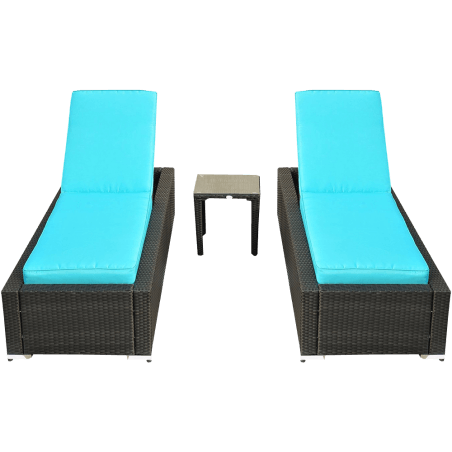 Lounge Chair Set with Side Table