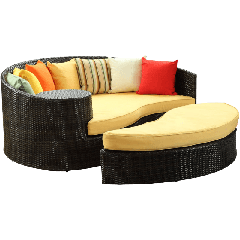 Wicker Patio Daybed