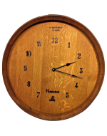 Wine Barrel Wood Wall Clock