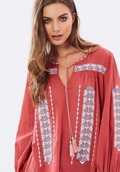 JAG Freedom Embroidered Blouse