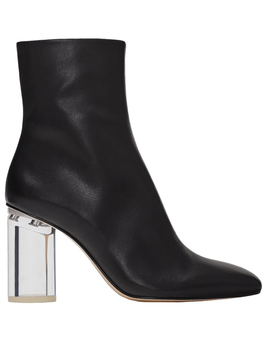 Leather Ankle Boots With...