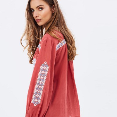 JAG Freedom Embroidered Blouse