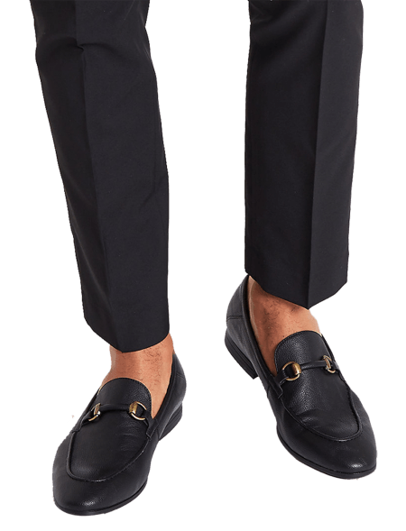 Black Snaffle Loafers