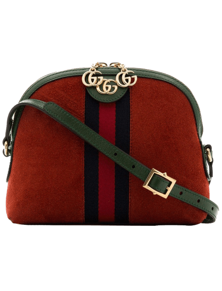 Gucci Red Ophidia Suede...
