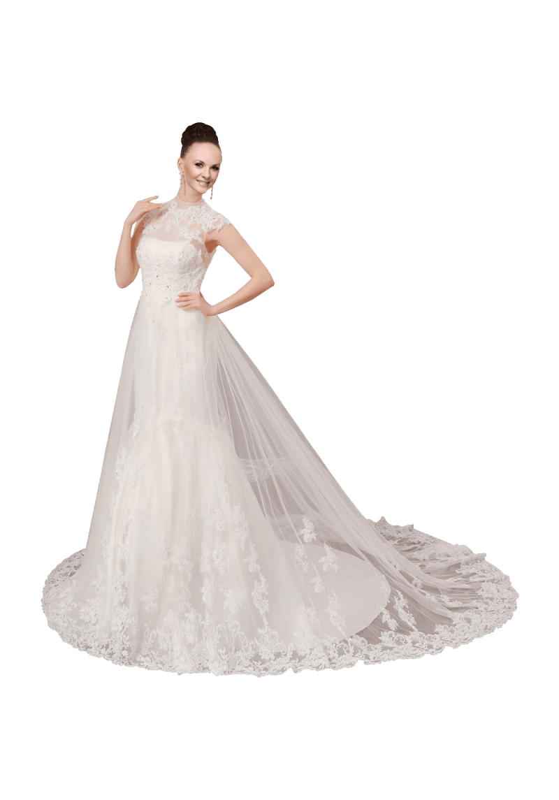White Sleeveless Ball Gown In Lace Wedding Dress White Sleeveless Ball Gown In Lace Wedding Dress