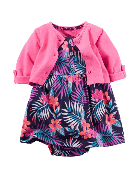 Carter's Baby Girls' 2 Piece Floral Dress Set