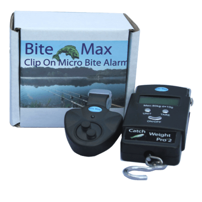 Bite-Max-Fishing-Twin-Pack-,-Micro-Bite-Alarm-Indicator-&-Catch-Weight-Pro-2
