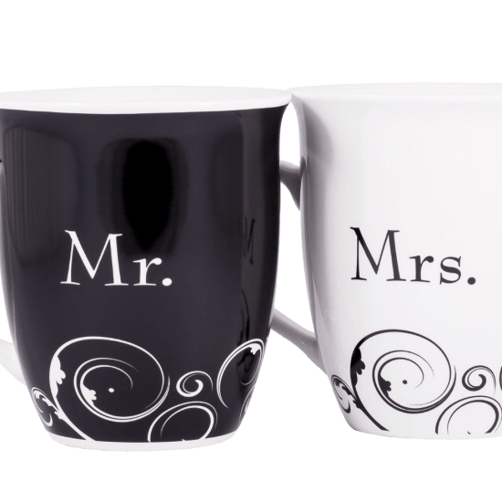 Mr. and Mrs.Christian Coffee Mug Set