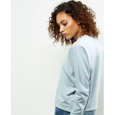 Batwing Sleeve Cropped Sweater