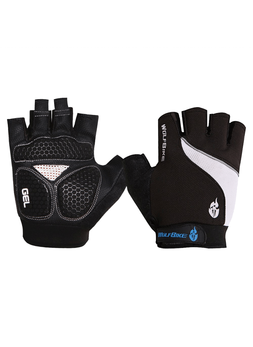 Short Half Finger Gloves Breathable Mesh