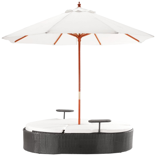  Chaise Lounge Bed with Umbrella