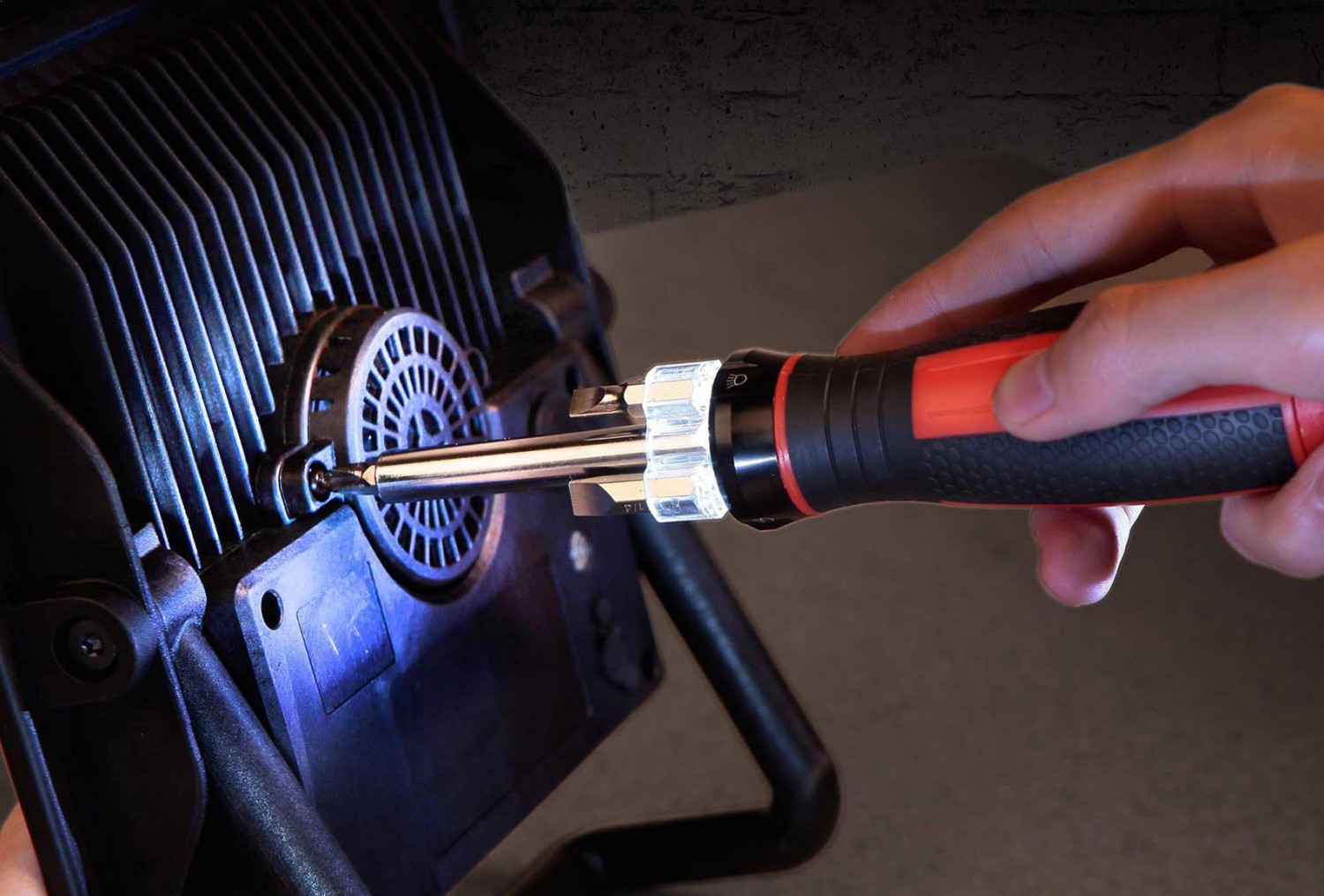 Hyper Tough 4-in-1 LED Lighted Screwdriver with Batteries