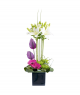 Gerbera and Vanda Orchid Arrangement
