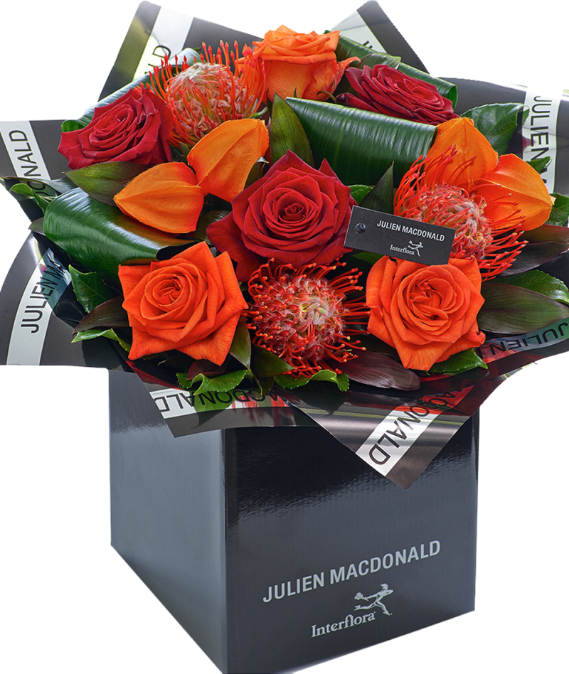 Julien Macdonald Dazzling Autumn Rose Hand tied