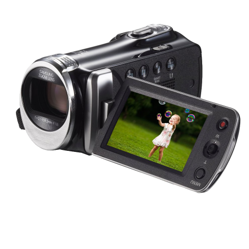 Black Camcorder with 2.7" LCD Screen and HD Video Recording