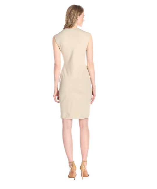 Anne Klein Women&#039;s Cap-Sleeve Asymmetric Ruffle Dress
