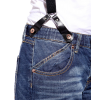 Jeans Free Suspenders Light Blue Denim Pants