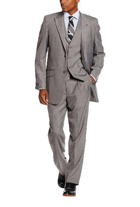 Big Tall Mart Vested 3 Piece Suit