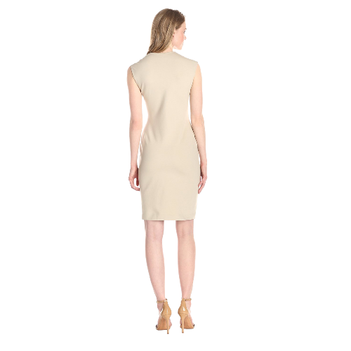 Anne Klein Women&#039;s Cap-Sleeve Asymmetric Ruffle Dress