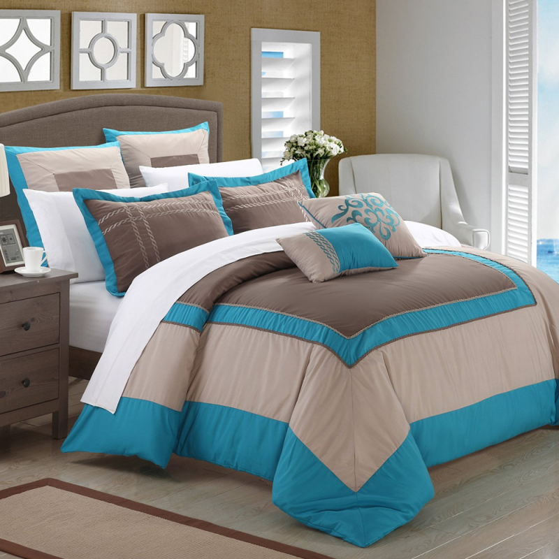 7-Piece Ballroom Comforter Set with Shams and Decorative Pillows