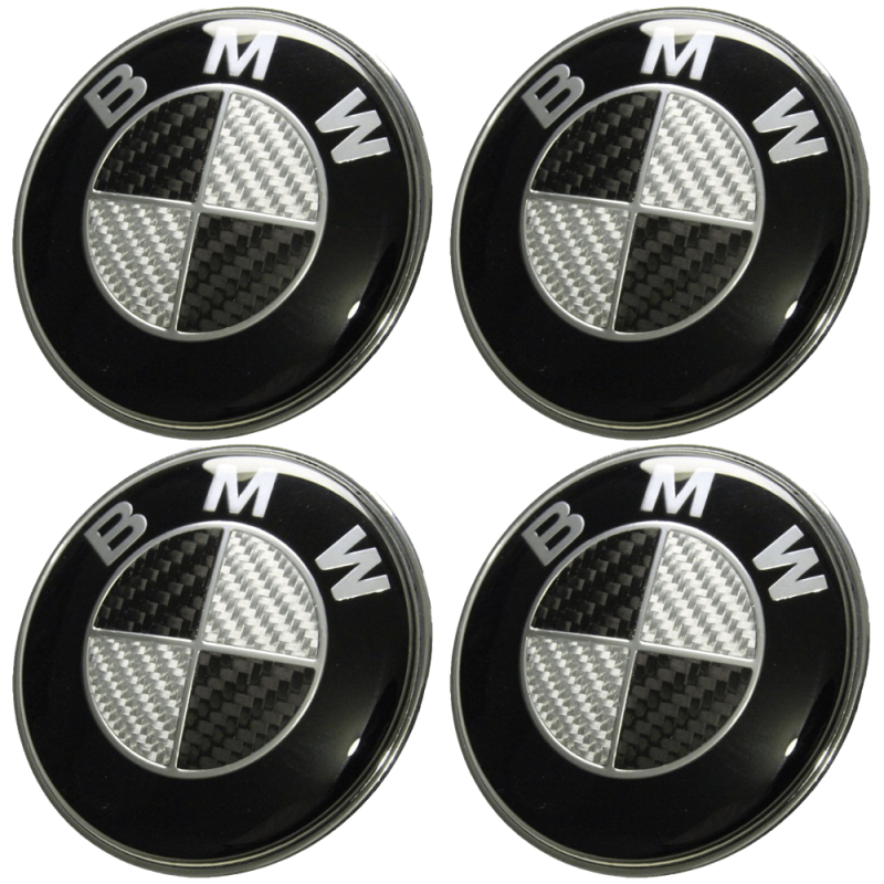 Black-Silver Carbon Fiber Style Emblem
