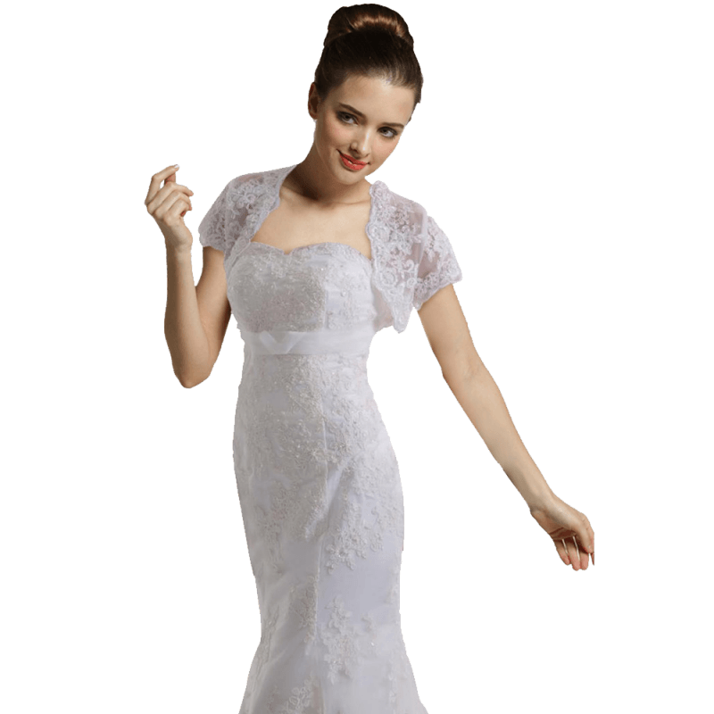 Luxury vintage capped  wedding dress
