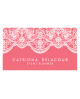 Moroccan Lace Pattern Business Card