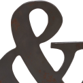 Deco 79 Industrial Chic Wooden Ampersand