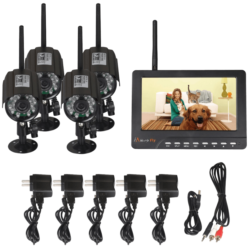 Digital Wireless DVR Security System with New Vision-upgrade Durable Model