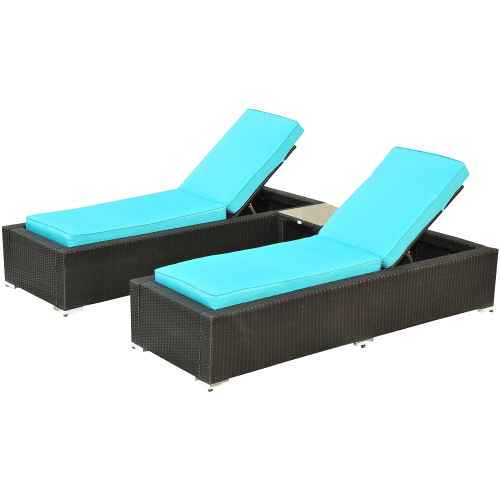 Lounge Chair Set with Side Table