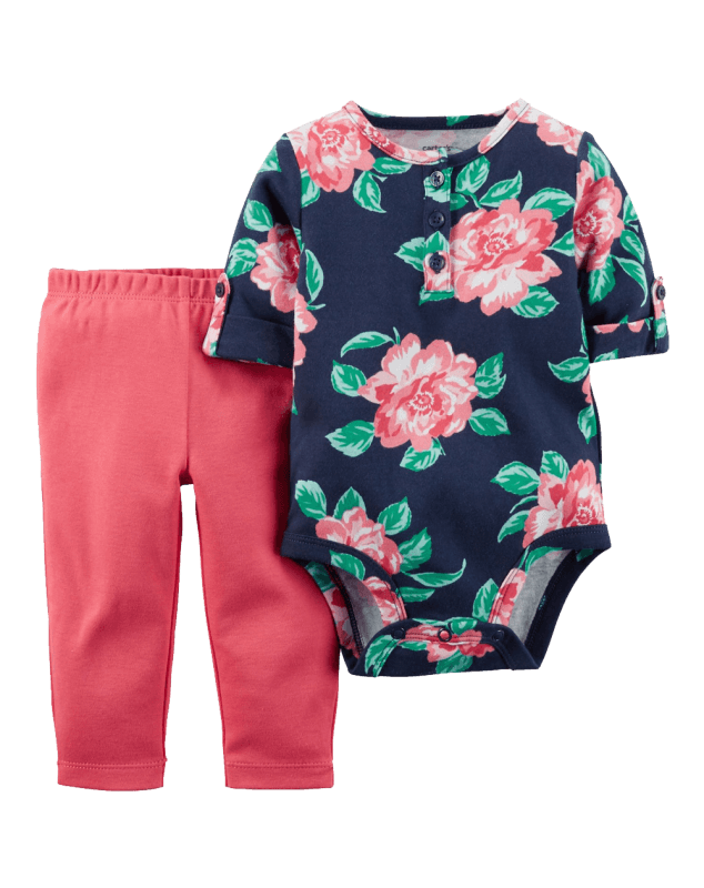 Carter's Baby Girls' 2-Piece Bodysuit and Pant Set