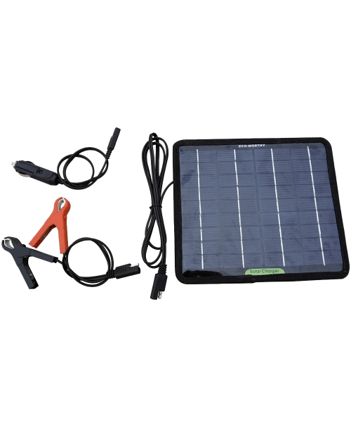 12 Volts 5 Watts Portable Power Solar Panel Battery Charger Backup