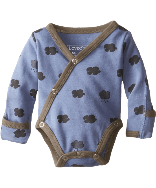 L&#039;ovedbaby Unisex Baby Organic Kimono Bodysuit