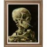 Head of a Skeleton with a Burning Cigarette Vincent Van Gogh Reproductions