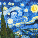 Blue Starry Night by Vincent Van Gogh