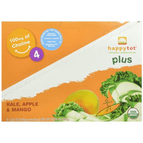 Happy Tot Organic Toddler Food Plus Kale Apple &amp; Mango