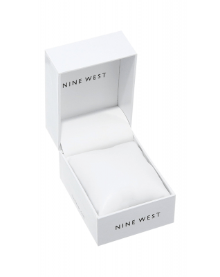 Nine West Women's NW-1578CHGB Champagne Dial Gold-Tone Bracelet Watch