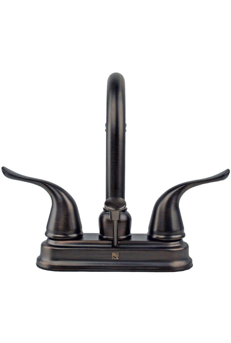 Two Handle Centerset Lavatory Faucet with Pop-Up Drain