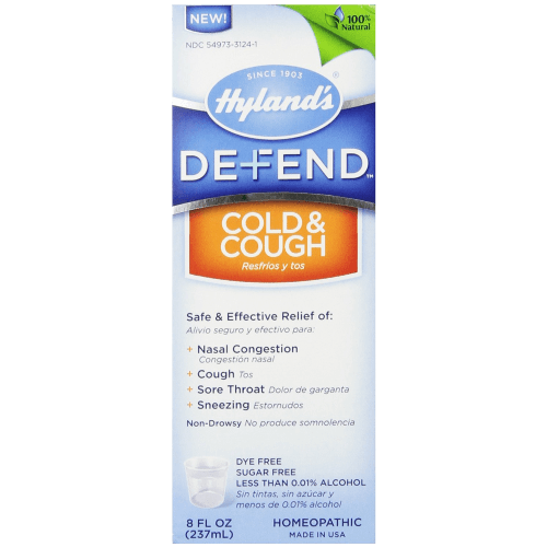 Hyland&#039;s Defend Cough and Cold 8 Ounce