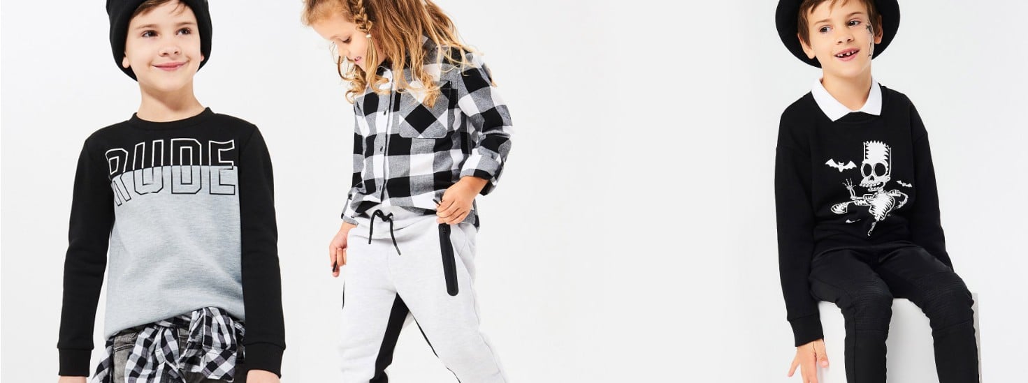 Monochrome Streetwear for Kids